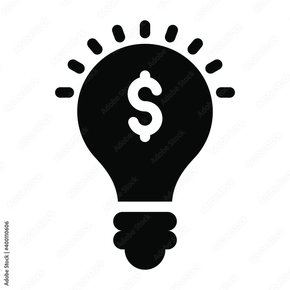 Financial iddea in linear icon
Financial iddea in linear icon