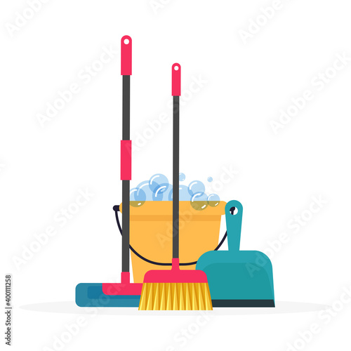 products wash cleaning in white background icon- Vector