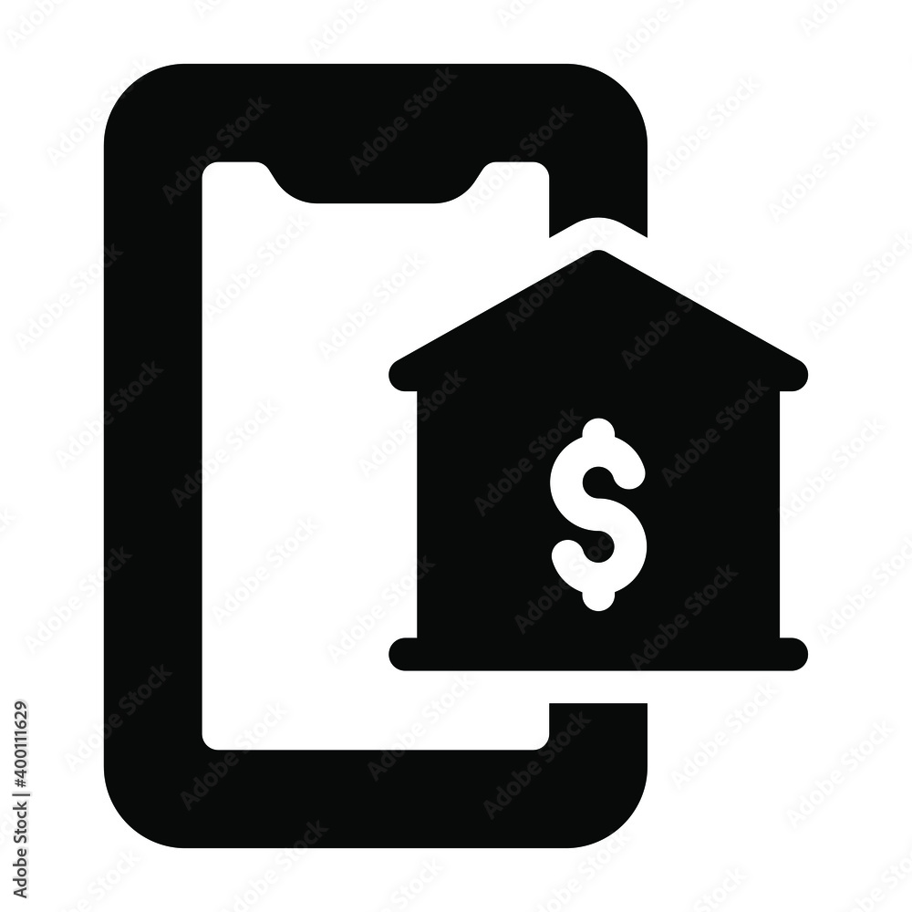 
House value in linear editable unique icon 
