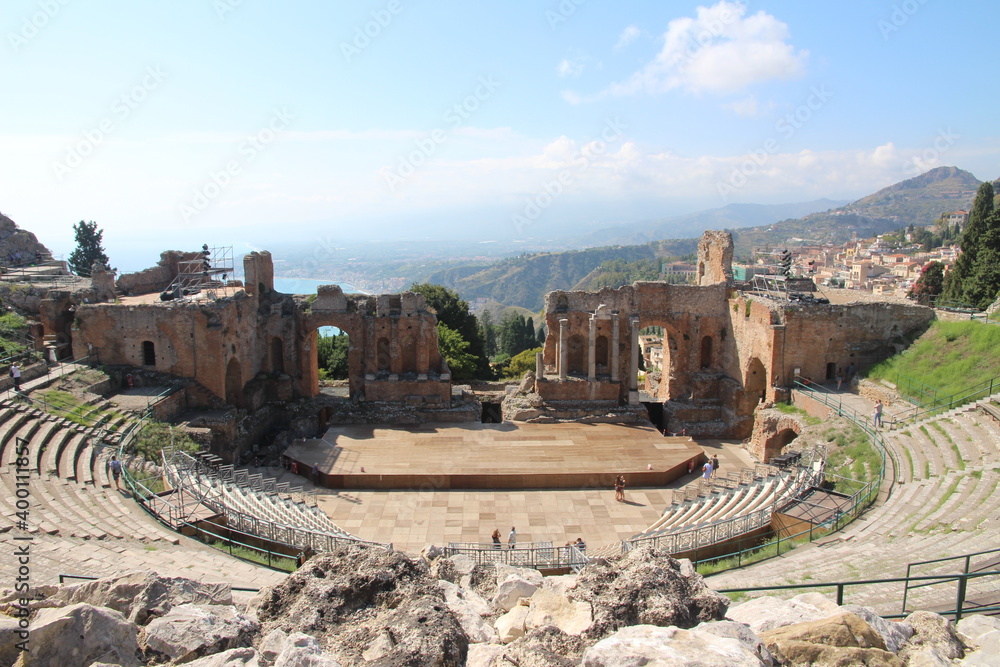 Old roman theater, Tormina, Sicily