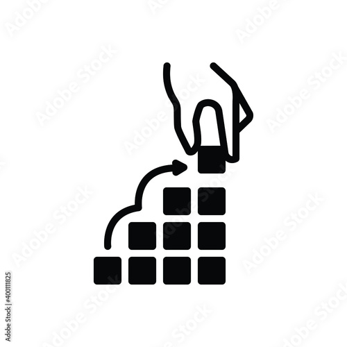 Black solid icon for fundamental
