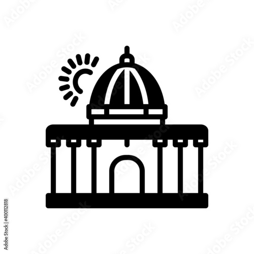 Black solid icon for supreme
