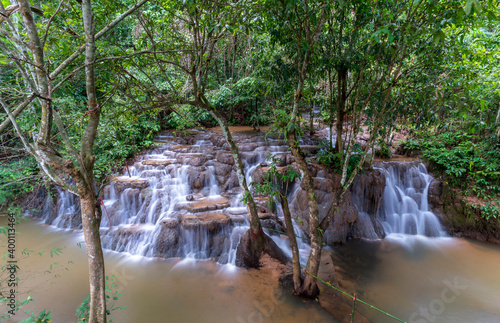 Than Thong Waterfall located in Khiri Rat Nikhom District, Surat Thani , Thailand
