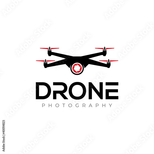 Drone Logo. Drone Photography Logo design vector