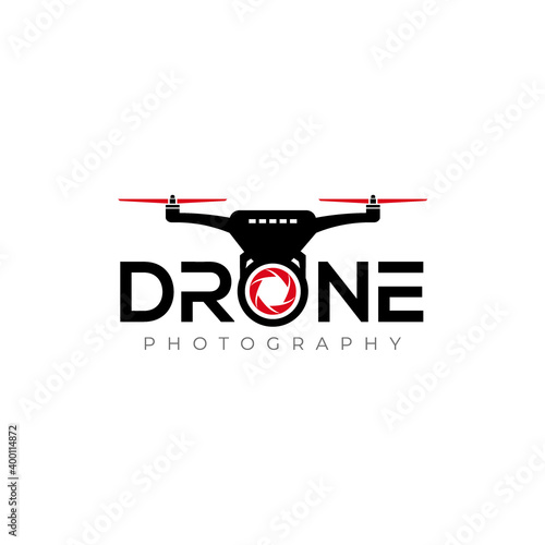 Drone Logo. Drone Photography Logo design vector
