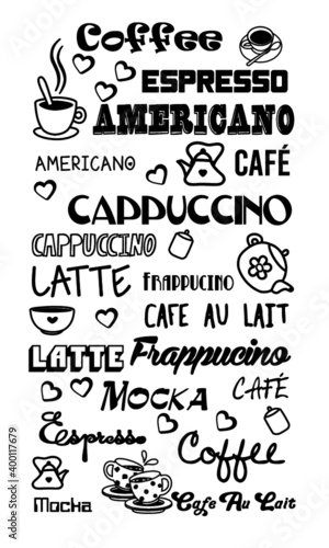palabras café varios idiomas © Handkraftworks