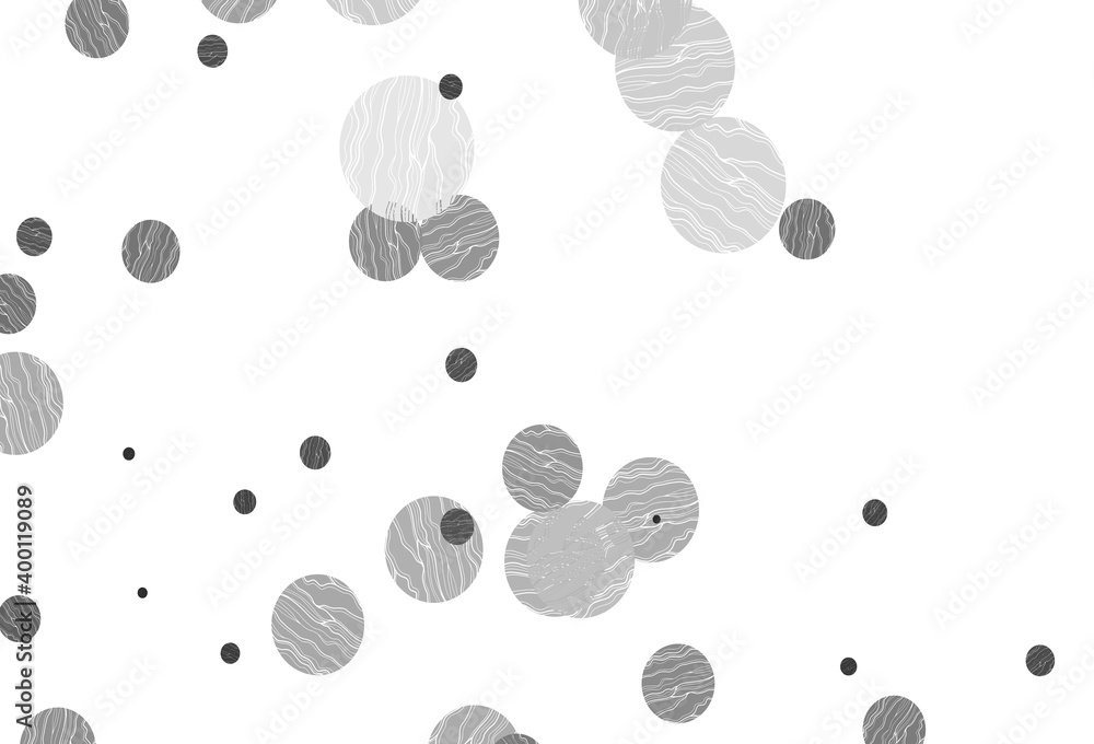 Light silver, gray vector cover with spots. Light silver, gray vector cover with spots.
