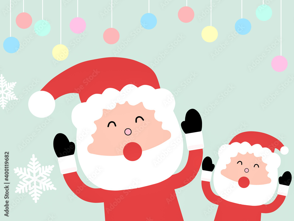 santa claus and christmas tree santa claus and christmas tree