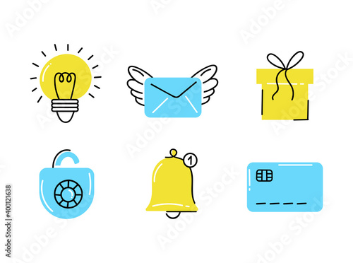 icons handdraw set