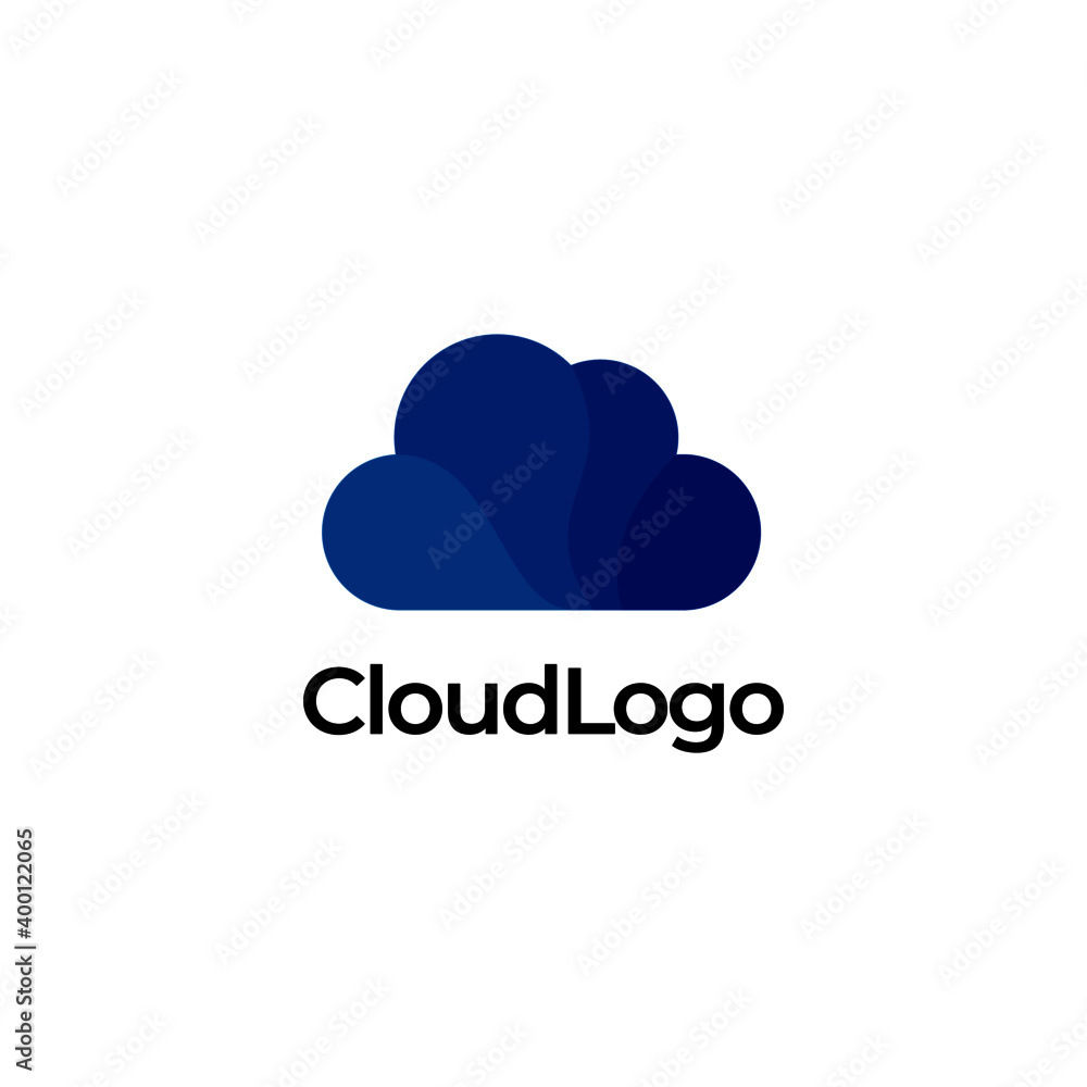 cloud tech logo design vector Template. Cloud digital technology logo. cloud tech logo design vector Template. Cloud digital technology logo.