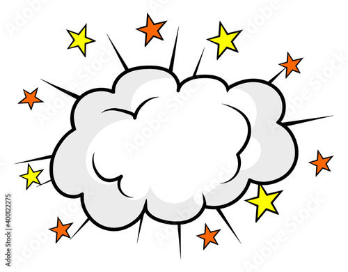 Cartoon cloud bang effects