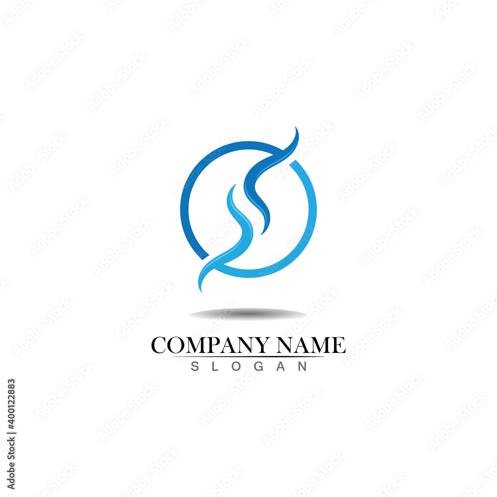 S blue logo and symbols template vector Stock Vector | Adobe Stock
