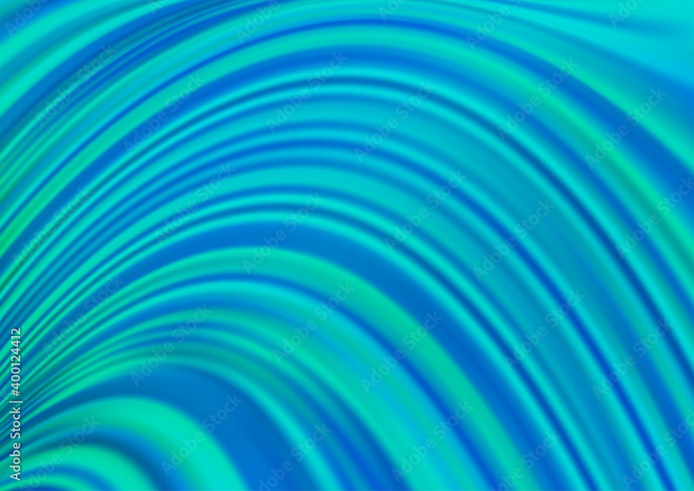Light BLUE vector pattern with lines, ovals. Light BLUE vector pattern with lines, ovals.