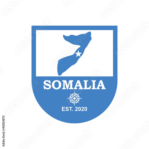 Somalia Map Vector , Country Logo