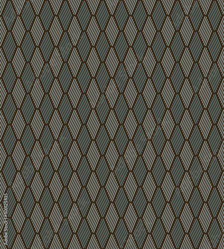 Abstract Seamless Striped Fish Scales Pattern Background