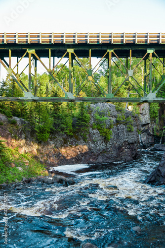 Tettegouche State Park on the north shore of Lake Superior in Minnesota.  photo