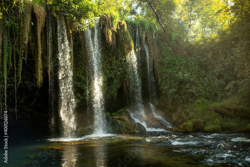 Fototapeta Naklejka Na Ścianę i Meble -  Upper Dudenov waterfall Antalya Turkey.