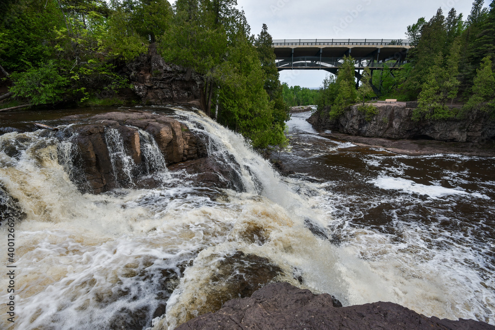 Gooseberry Falls State Park on the north shore of Lake Superior in Minnesota. Gooseberry Falls State Park on the north shore of Lake Superior in Minnesota.