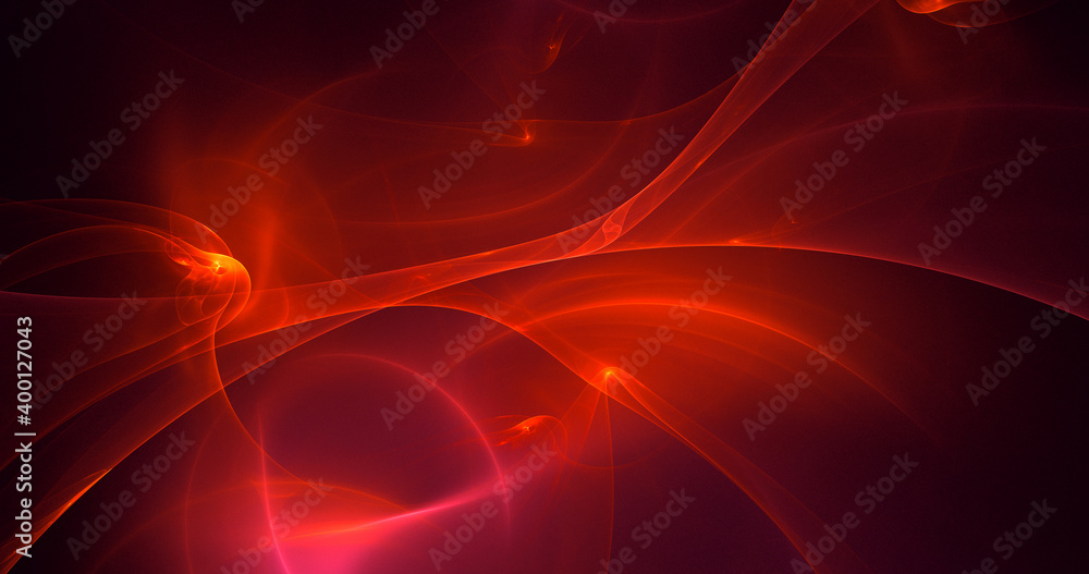3D rendering abstract red fractal light background 3D rendering abstract red fractal light background