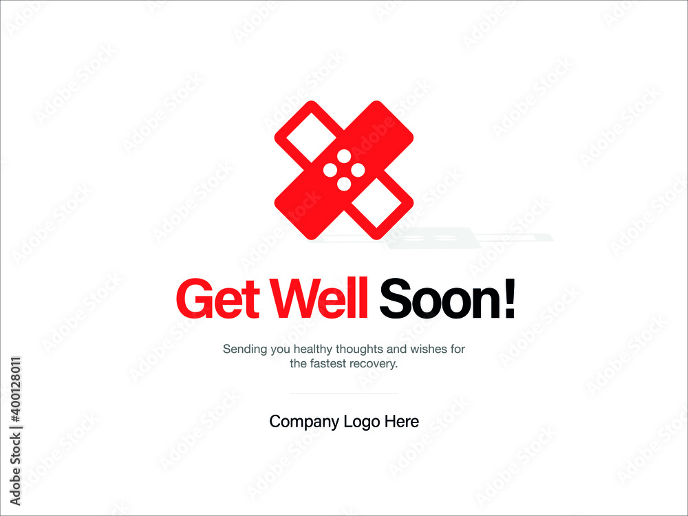 Obraz premium Get Well Soon Greeting Cards