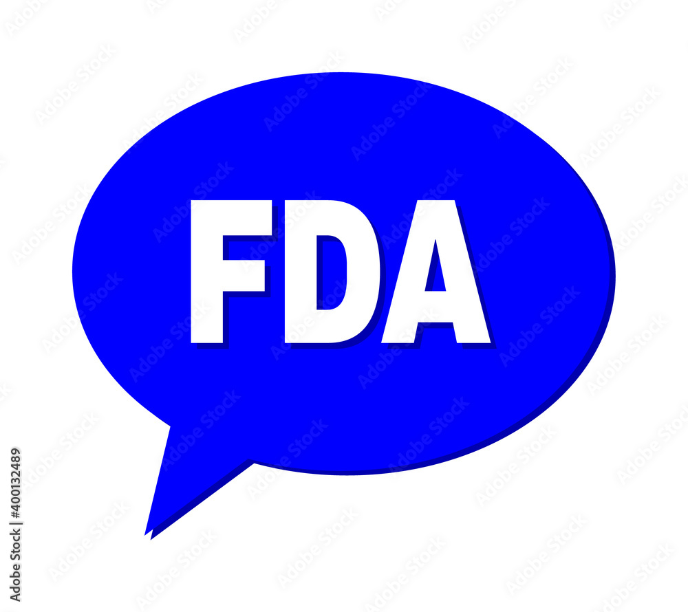 Speech FDA Colored Cloud Message. FDA caption is located inside colored cloud with shadow. Vector quote caption inside message frame. Speech FDA Colored Cloud Message. FDA caption is located inside colored cloud with shadow. Vector quote caption inside message frame.