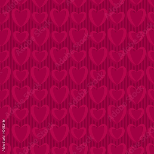 pink seamless background with hearts