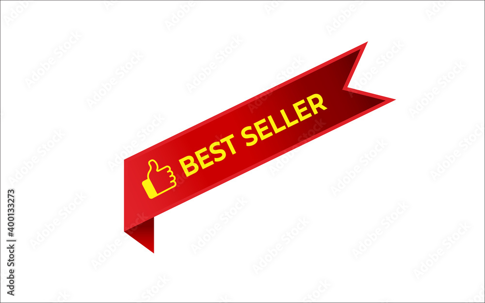 Illustration vector graphic of best seller label sticker design template Illustration vector graphic of best seller label sticker design template
