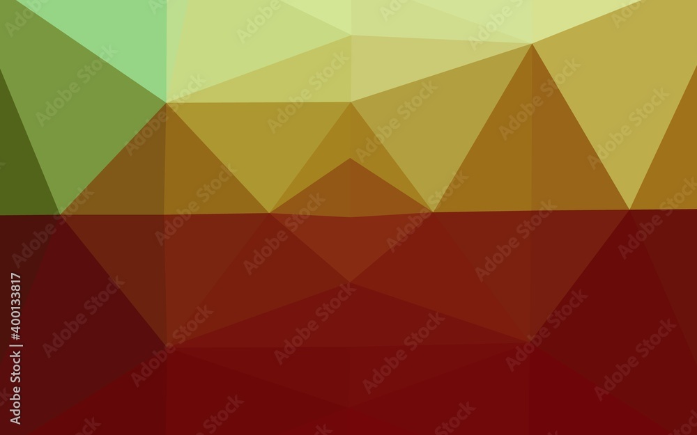 Dark Green, Red vector abstract polygonal texture. Dark Green, Red vector abstract polygonal texture.