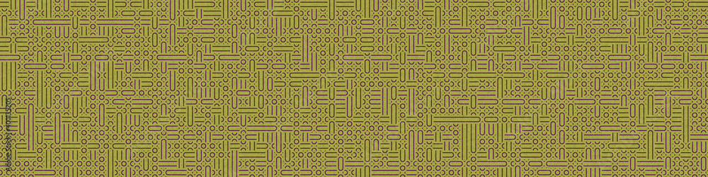 Fototapeta premium Abstract Geometric Pattern generative computational art illustration