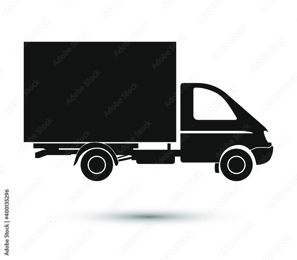 Lorry icon. Isolated technical drawing. Black vector illustration of transportation. 10 eps design. Lorry icon. Isolated technical drawing. Black vector illustration of transportation. 10 eps design.