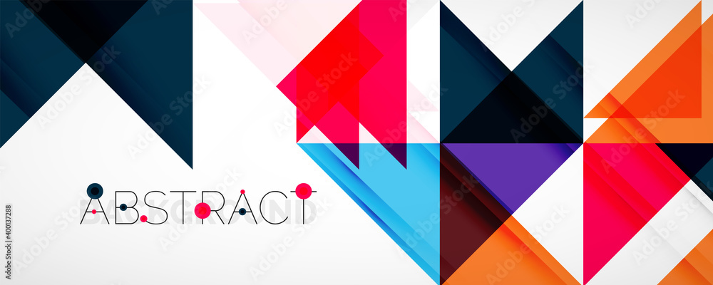 Set of vector triangle geometric backgrounds. Vector illustration for covers, banners, flyers and posters and other designs Set of vector triangle geometric backgrounds. Vector illustration for covers, banners, flyers and posters and other designs