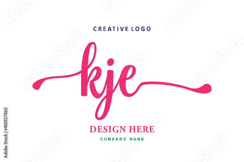 KJE lettering logo is simple, easy to understand and authoritative
