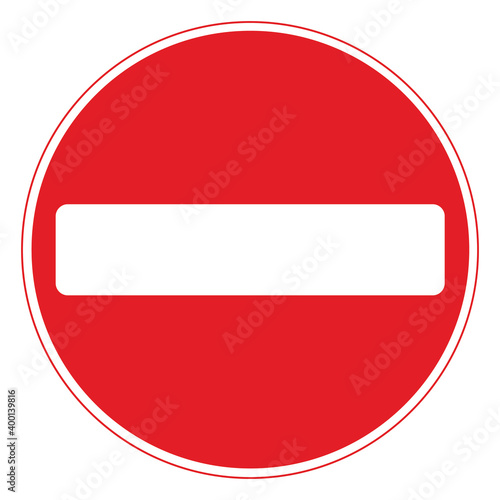Free Download No entry for vehicular trafic signs - GFXLoad