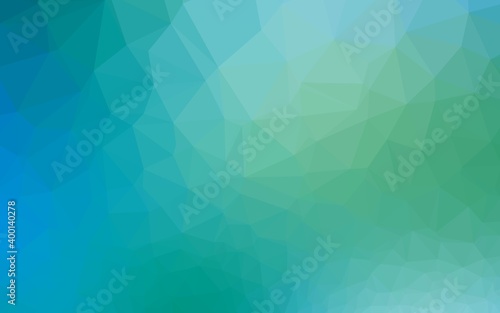 Light Blue, Green vector triangle mosaic cover.
