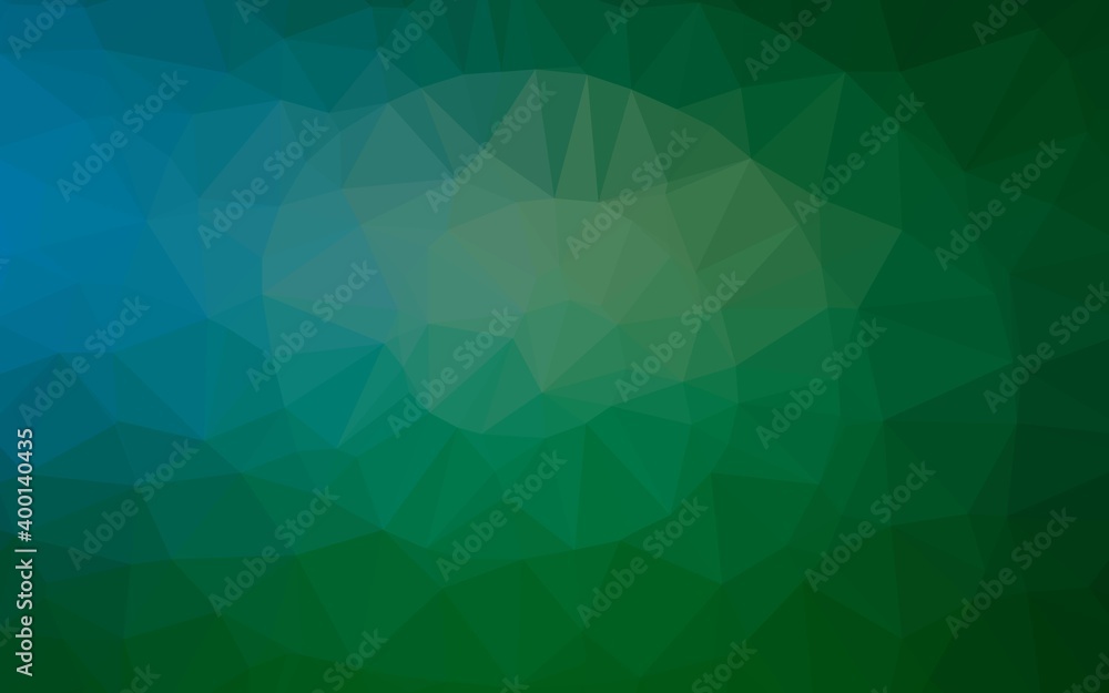 Dark Blue, Green vector triangle mosaic template. Dark Blue, Green vector triangle mosaic template.