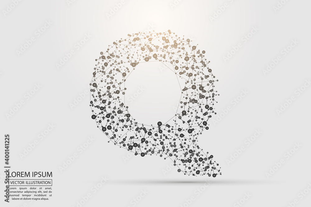 English letters abstract font consists 3d of triangles, lines, dots and connections. Vector illustration EPS 10. English letters abstract font consists 3d of triangles, lines, dots and connections. Vector illustration EPS 10.