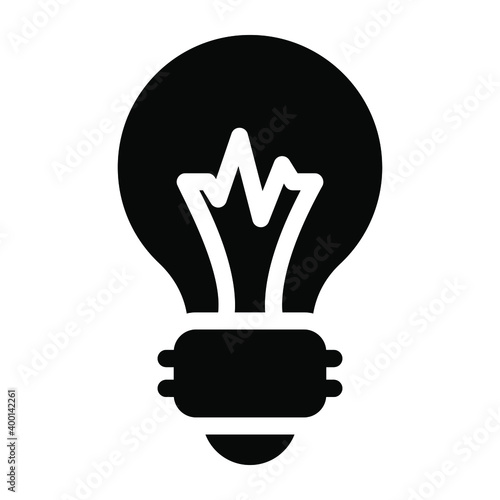 
A solid vector of idea in modern editable style 
