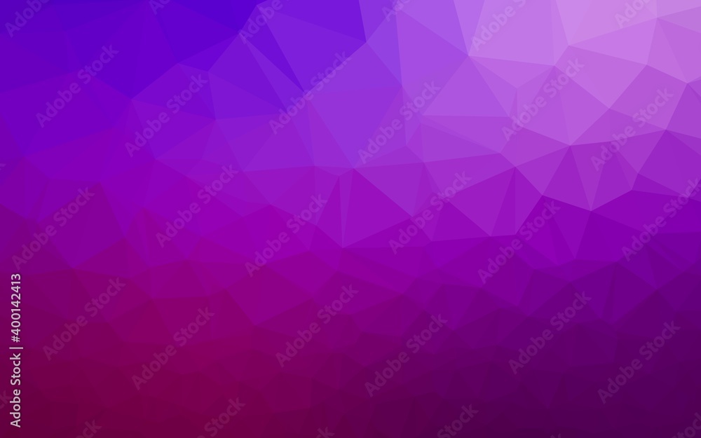 Light Purple vector triangle mosaic texture. Light Purple vector triangle mosaic texture.