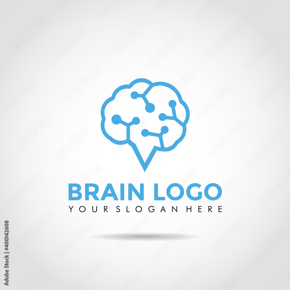 Brain Logo Template. Vector Illustrator eps.10 Brain Logo Template. Vector Illustrator eps.10