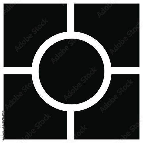 Digital collages. vector frame, collage photos concept. Colorable and editable eps 10 vector illustration.