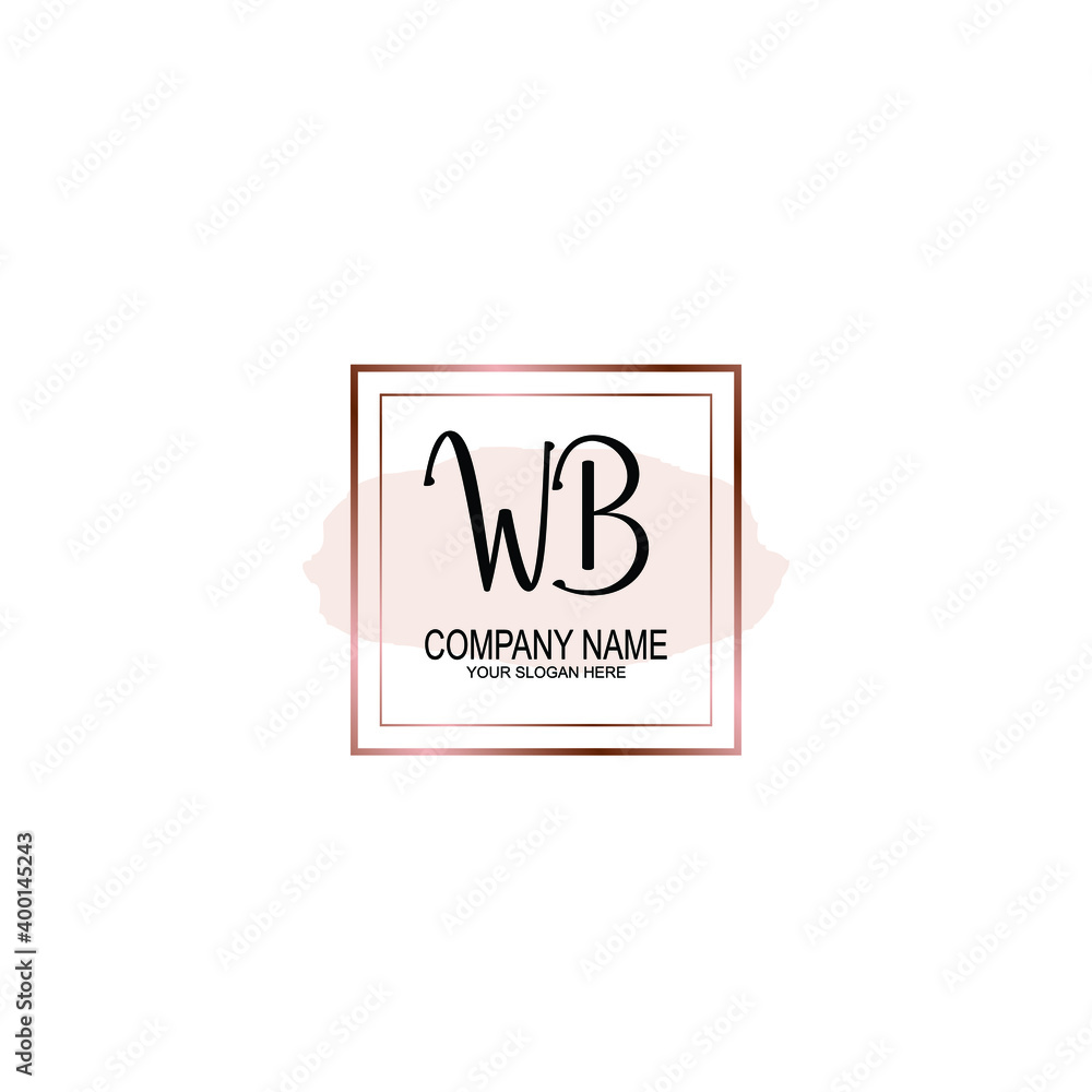 Initial WB Handwriting, Wedding Monogram Logo Design, Modern Minimalistic and Floral templates for Invitation cards
Initial WB Handwriting, Wedding Monogram Logo Design, Modern Minimalistic and Floral templates for Invitation cards