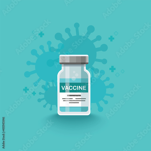 vaccine background. Vaccination concept. Health care and protection. Vector illustration.