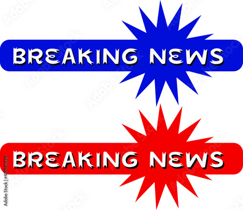 breaking news button graphics work