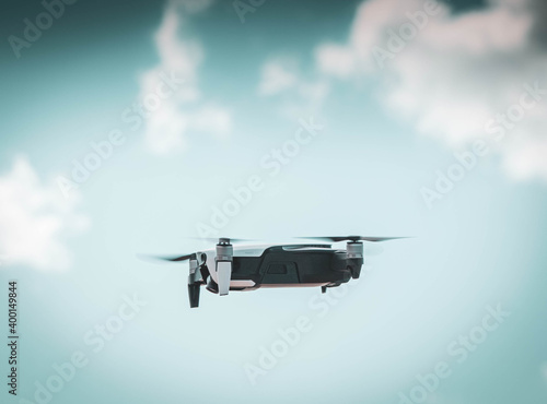 Fototapeta Naklejka Na Ścianę i Meble -  drone flying in the sky