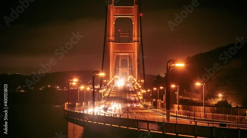 San Francisco's Golden Gate Bridge. Time Lapse.