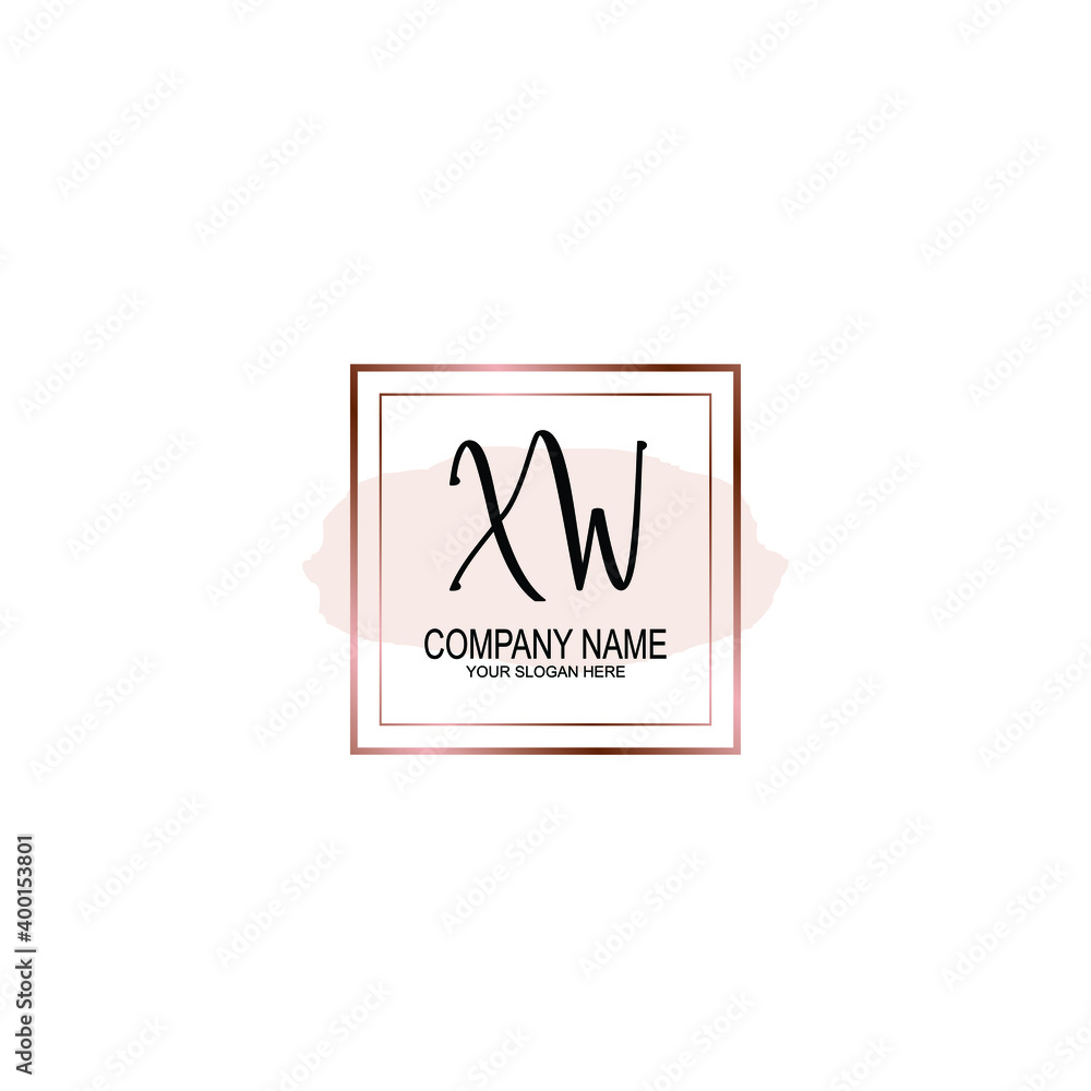 Initial XW Handwriting, Wedding Monogram Logo Design, Modern Minimalistic and Floral templates for Invitation cards Initial XW Handwriting, Wedding Monogram Logo Design, Modern Minimalistic and Floral templates for Invitation cards