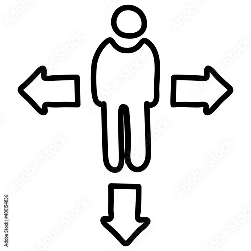 Decision making in line vector 