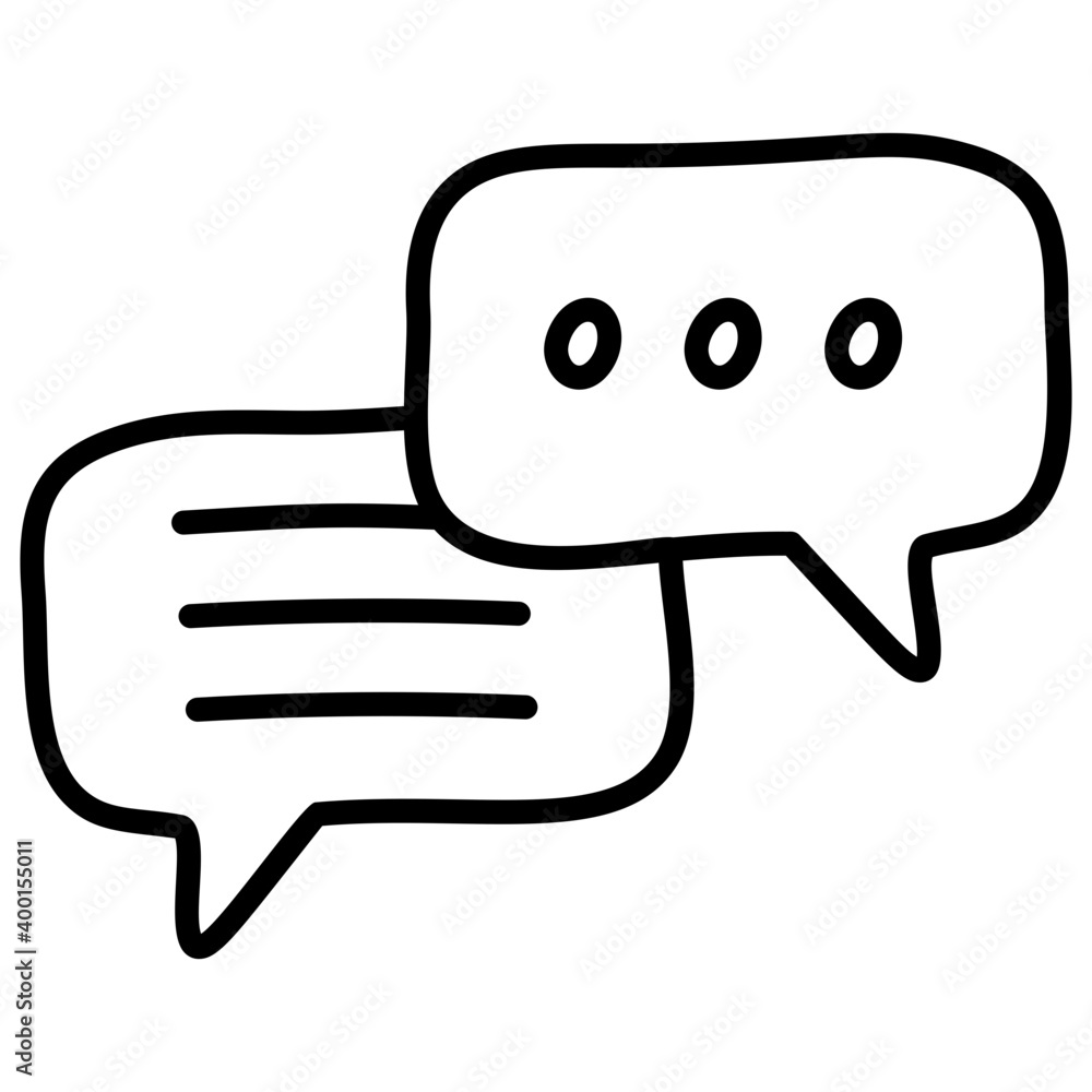 Chat icon isolated on white background Chat icon isolated on white background