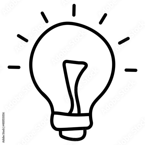 Line design of idea icon 