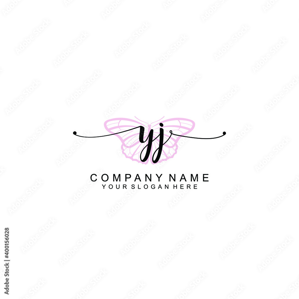 Initial YJ Handwriting, Wedding Monogram Logo Design, Modern Minimalistic and Floral templates for Invitation cards Initial YJ Handwriting, Wedding Monogram Logo Design, Modern Minimalistic and Floral templates for Invitation cards